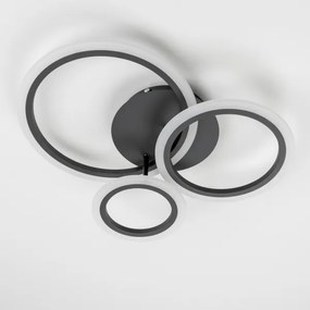 Brilagi - LED Dimmelhető felületre szerelhető csillár ORBITS LED/40W/230V 3000-6500K fekete + távirányító