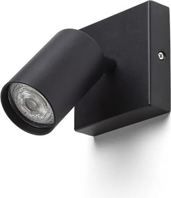 RENDL DUDE SQ přisazená černá 230V LED GU10 9W