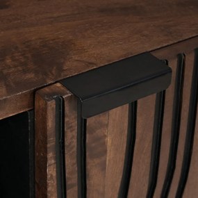 TV Szekrény – 80 x 31,5 x 46 cm Tömör Fa és Műgyanta