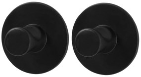 BISK Erga Style, öntapadó 1 horog törülközőhöz (2 db-os csomag) 3M szalag, fekete matt, ERG-08583