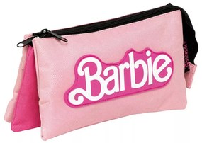 Barbie Pink 3 rekeszes tolltartó 21 cm