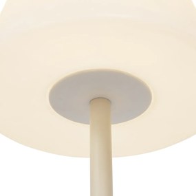 Kültéri állólámpa bézs színben, fehér búrával, IP65 - Virginia