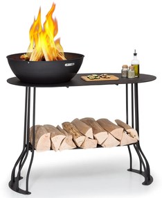 Blumfeldt Nantai, grillállomás, tűzrakóhely: Ø 50 cm, grillrács: Ø 48 cm, asztali kivitel