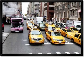 Poszterek keretben 60x40 New York taxik