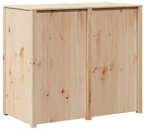 kültéri konyhai szekrény 106x55x92 cm tömör fenyőfából
