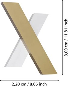 Eglo 390228 - LED Fali lámpa BREZZARA 2xLED/5W/230V 3000K