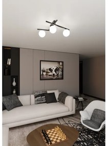 Mennyezeti lámpa SMART 3xE14/10W/230V fekete/fehér