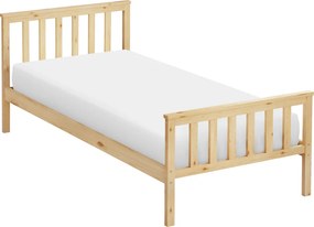 Ágy ágyráccsal, természetes, 90x200, ANATRA