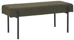 Swindon pad, buklé, sötétzöld, fekete lábakkal 100x36x42,5 cm