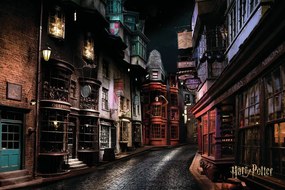 XXL poszter Harry Potter - Diagon Alley, (120 x 80 cm)