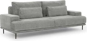 Nicole kanapé - szürke Perfect Harmony 85 chenille / fekete lábak