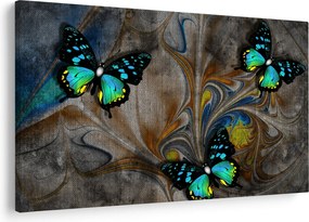 Kép - fényes pillangók képben (90x60 cm)