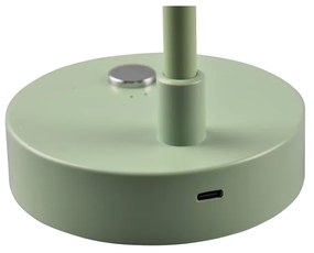 Világoszöld LED szabályozható asztali lámpa (magasság 28 cm) Lenny – Trio