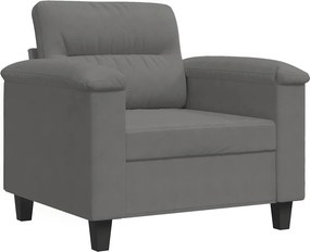 vidaXL sötétszürke mikroszálas szövet kanapéfotel 60 cm