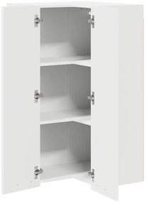Függő szekrény polcokkal Riga Fehér 57 x 57 x 100 cm Faanyag