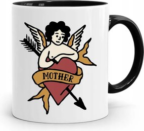 Fekete Bögre Ajándék Anyukáknak Mother nyomott mintával