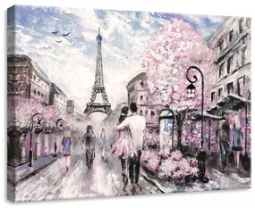Párizs, vászonkép, 70x50 cm méretben