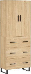 vidaXL sonoma tölgy szerelt fa magasszekrény 69,5 x 34 x 180 cm