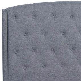 Szürke Kárpitozott Ágykeret 140x200 ANGELO