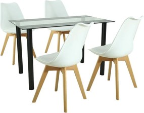 Merlo 4+1 étkező garnitúra fehér