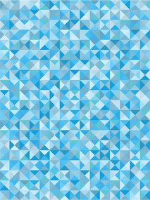 Fotótapéta Absztrakt kék háromszögek geometria 184x254 +ragasztó
