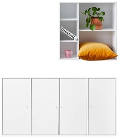 Mistral Kubus fehér fali komód és könyvespolc - Hammel