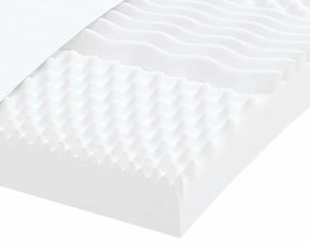 fehér 7 zónás 20 ILD keménységű habmatrac 160 x 210 cm