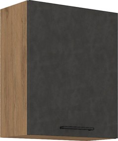 Felsőszekrény, tölgy lancelot/szürke matt, VEGA 60 G-72 1F