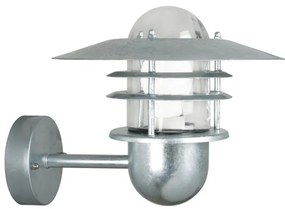Nordlux - Kültéri fali lámpatest AGGER 1xE27/60W/230V IP54 ezüstszínű