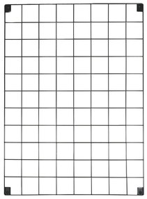 Reminder 2 részes fekete fém üzenőfal, 50 x 70 cm