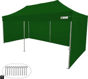 Pavilon sátor 3x6m - Zöld