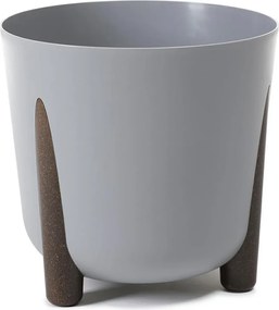 Dekoratív virágtartó otthonra szürke 34cm