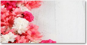 Fotó vászonkép edzett üveg Virágok 140x70