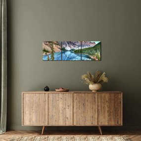 Kép - Moraine-tó (órával) (90x30 cm)