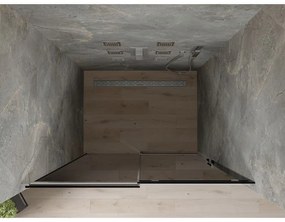 Mexen OMEGA tolózuhanyajtó nyílásig 100 cm, szürke, 825-100-000-01-40