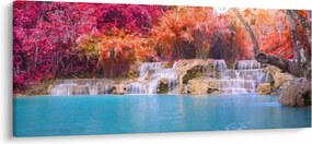 Türkiz lagúna, Laosz, Tat Kuang Si képe (120x50 cm)