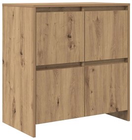 Oldalszekrények 2 pcs kézműves tölgy 70 x 41 x 75 cm Faanyag