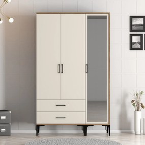 Ruhásszekrény Kiara RT (dió + krém). 1088483