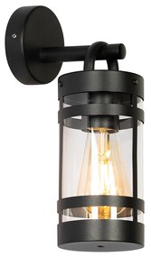 Ipari kültéri fali lámpa fekete IP44 - Ruben