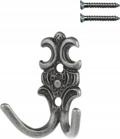 Retro fali akasztó előszobába dupla vintage akasztó a ruhákhoz