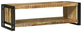 Dohányzóasztal 120x50x38 cm Tömör Rusztikus Mangófa