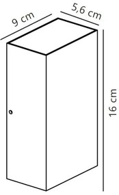 Nordlux - LED Kültéri fali lámpa ROLD LED/10,5W/230V IP54 fekete