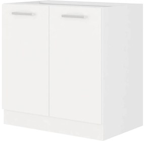 Alsó konyhaszekrény Edris 80 D 2F BB (fehér). 1032823