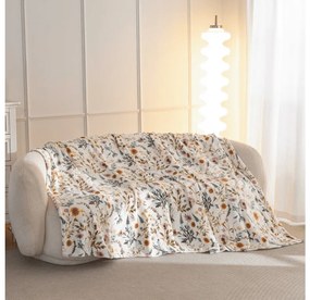 Mikroplüss pléd HERBALIS, krém színű Méret: 150 x 200 cm