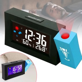 Vetítős ébresztőóra, Usb töltő port, Szundi, Formátum 12/24 Óra