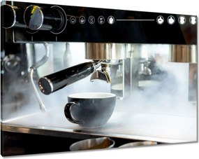 Vászonkép 100x70 Egy csésze tejeskávé