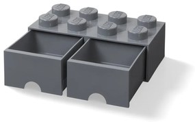 Sötétszürke tárolódoboz 2 fiókkal - LEGO®