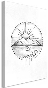 Kép - Mountain Drawing (1 Part) Vertical