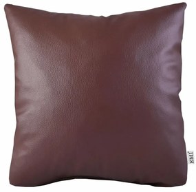EMI barna műbőr párna, Párna 45x45 cm