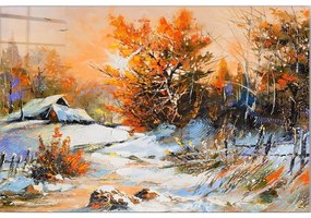 Üveg kép 100x70 cm Winter – Wallity